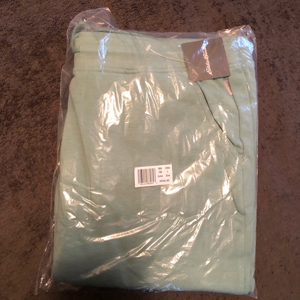 Eddie Bauer teal jogger pants
